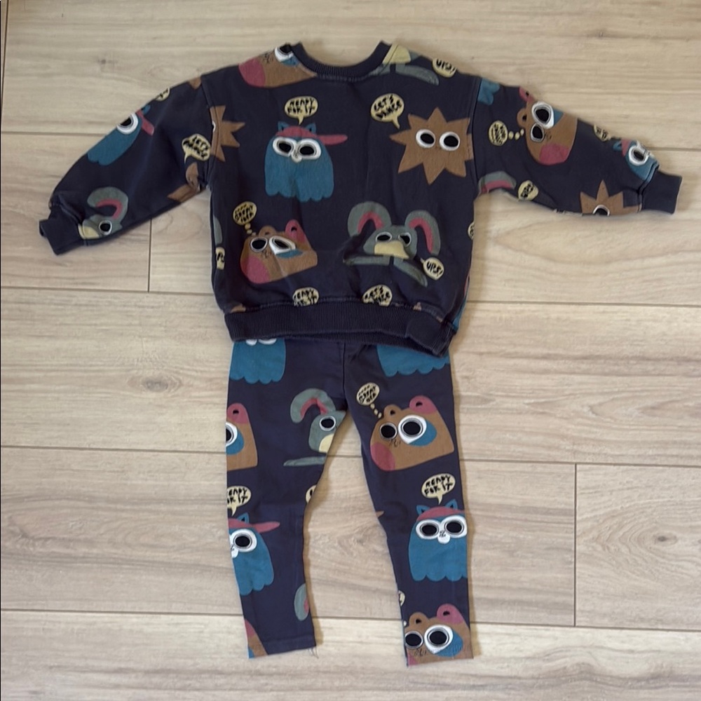 Zara Kids' Multicolor Graphic matching set